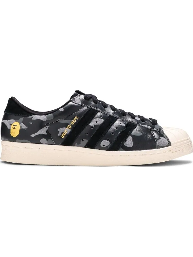Кроссовки Adidas A Bathing Ape x Undeafeated x Superstar 80s 'Black Camo' — изображение 1 из 8, черный