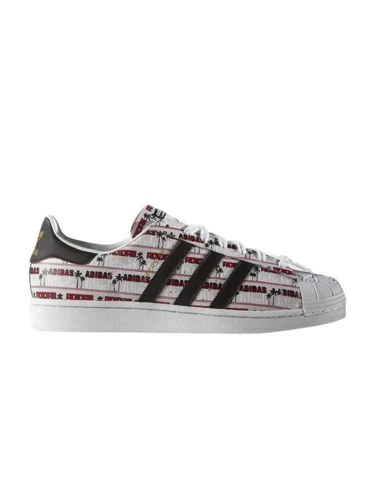 Кроссовки Adidas Nigo x Superstar Bearfoot 'Palm Tree' — изображение 1 из 1, белый