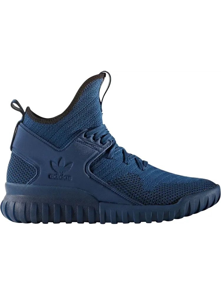 Кроссовки Adidas Tubular X Primeknit 'Tech Steel' — изображение 1 из 7, синий