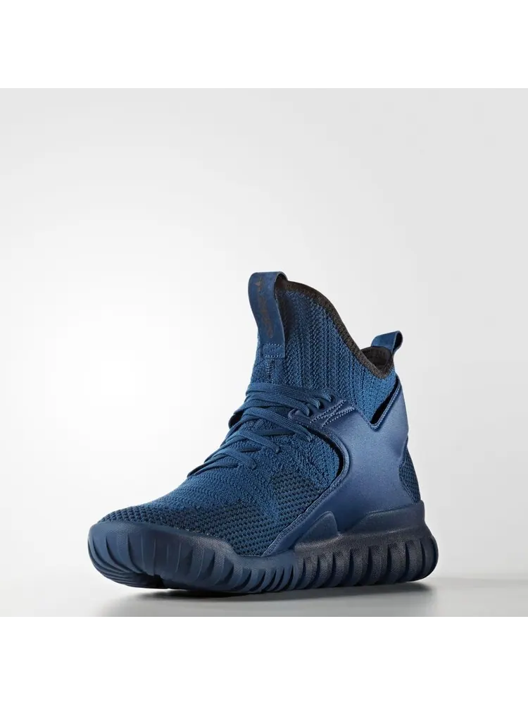 Кроссовки Adidas Tubular X Primeknit 'Tech Steel' — изображение 2 из 7, синий