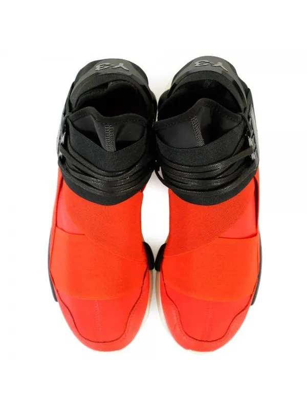 Кроссовки Y-3 Qasa High 'Red Black' — изображение 2 из 7, красный черный