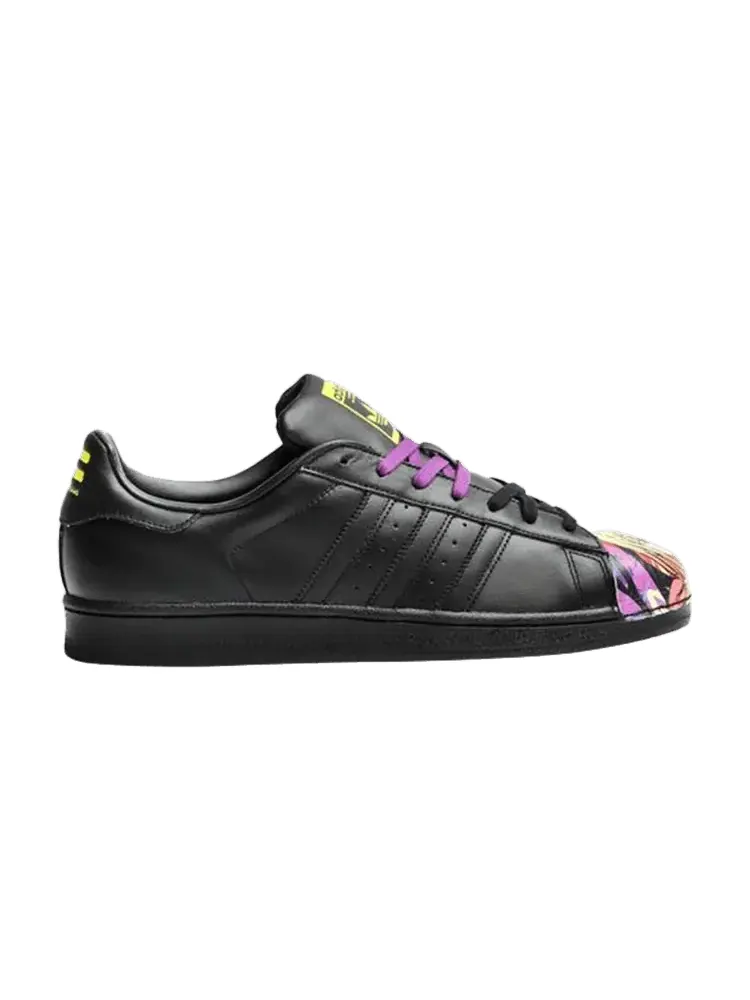 Кроссовки adidas Pharrell x Superstar 'Mr. Supershell' — изображение 1 из 1, черный/черный/желтый