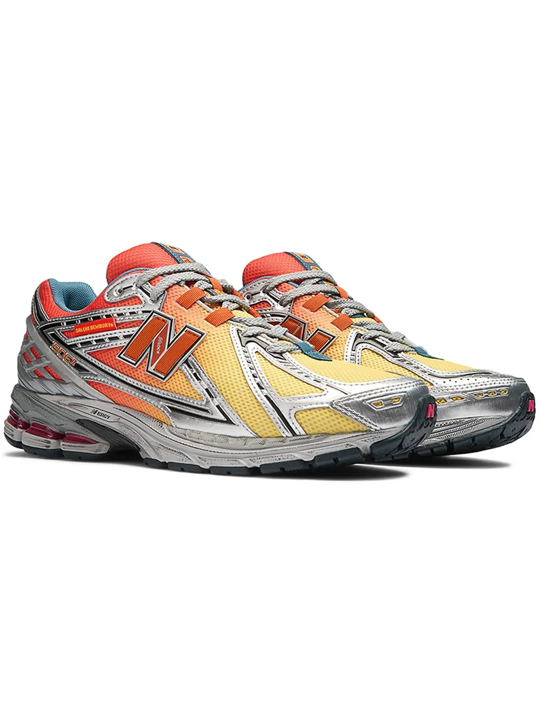 Кроссовки New Balance 1906R x Salehe Bembury 'Heat Be Hot - Lava' — изображение 2 из 12, желтый/красный