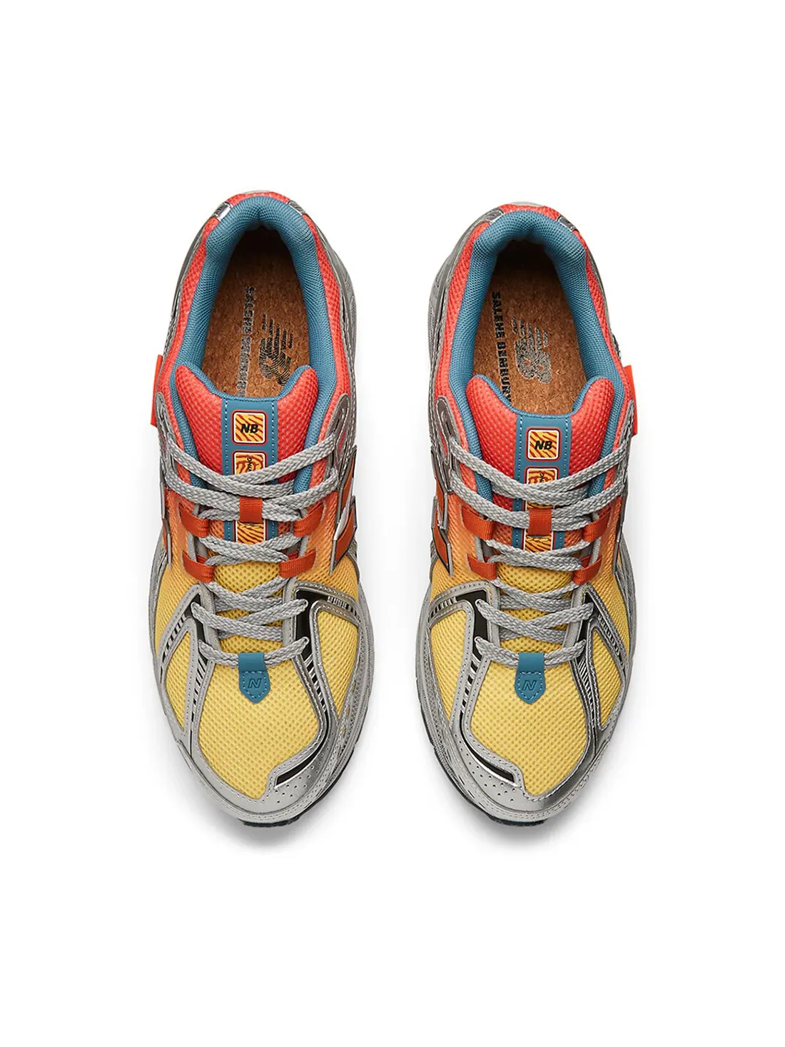Кроссовки New Balance 1906R x Salehe Bembury 'Heat Be Hot - Lava' — изображение 3 из 12, желтый/красный