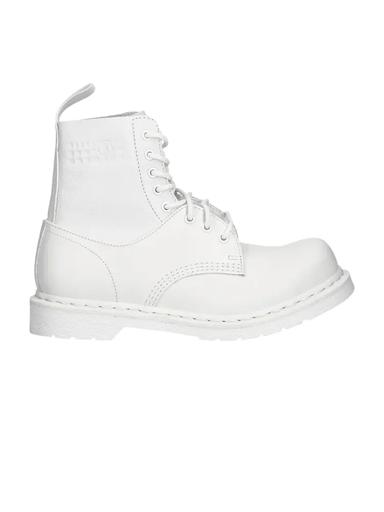 Ботинки Dr. Martens 1460 x MM6 Maison Margiela кожаные высокие белые — изображение 1 из 1, белый