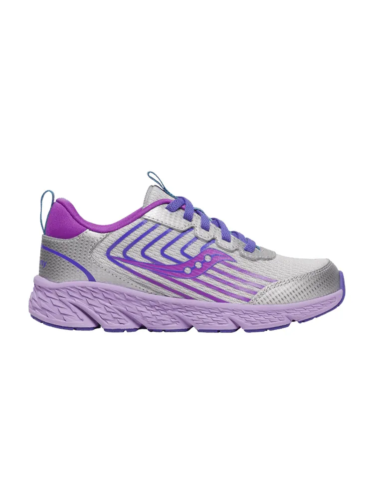 Кроссовки Wind 3.0 Lace Big Kid 'Silver Purple' — изображение 1 из 1, серебристый фиолетовый