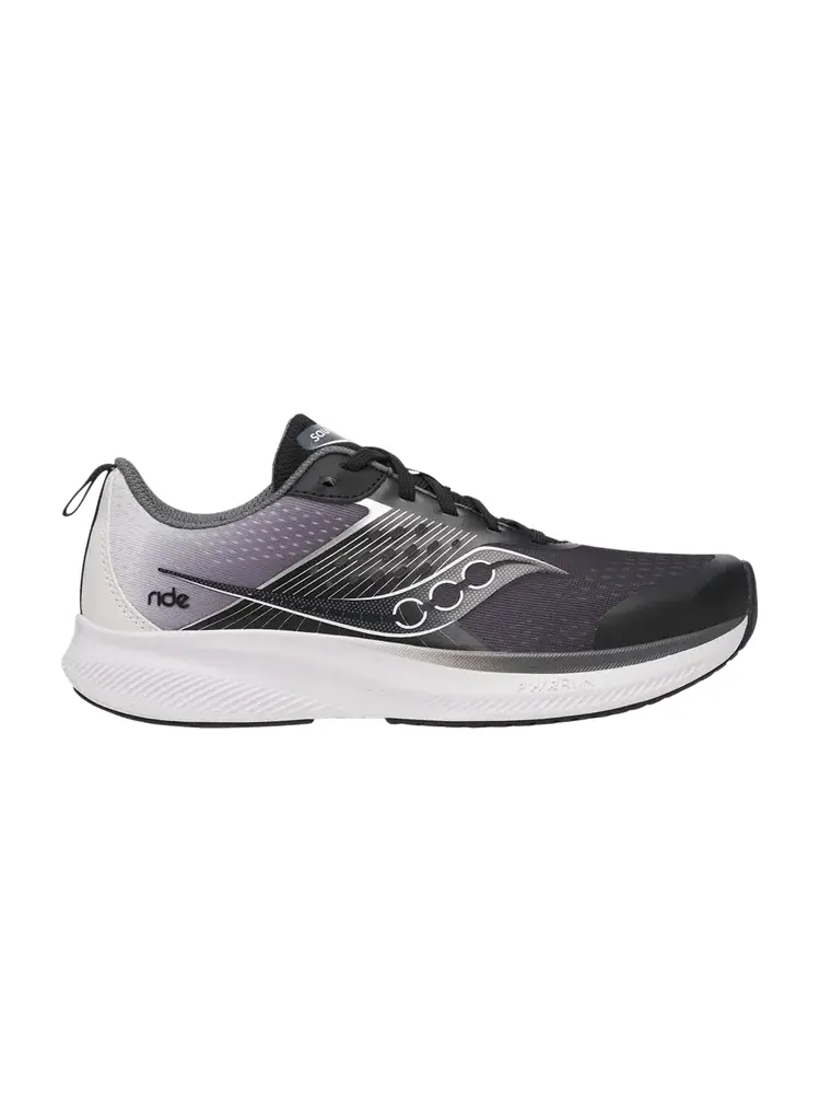 Кроссовки Saucony Ride KDZ Big Kid 'Black White' — изображение 1 из 1, черный/белый