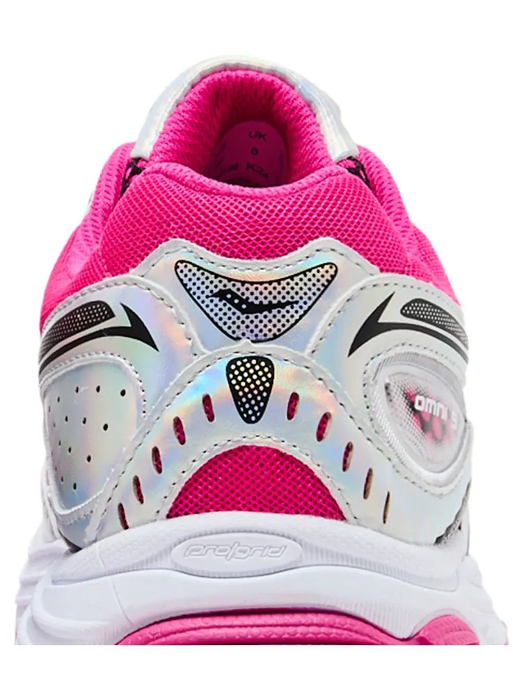 Кроссовки Saucony ProGrid Omni 9 Big Kid 'Fuchsia Iridescent' — изображение 7 из 8, розовый