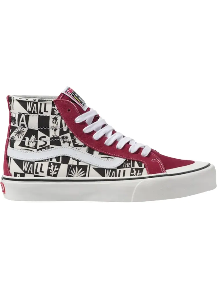 Кеды Vans Yusuke Hanai x Sk8-Hi 138 Decon SF Illustrations — изображение 1 из 1, красный
