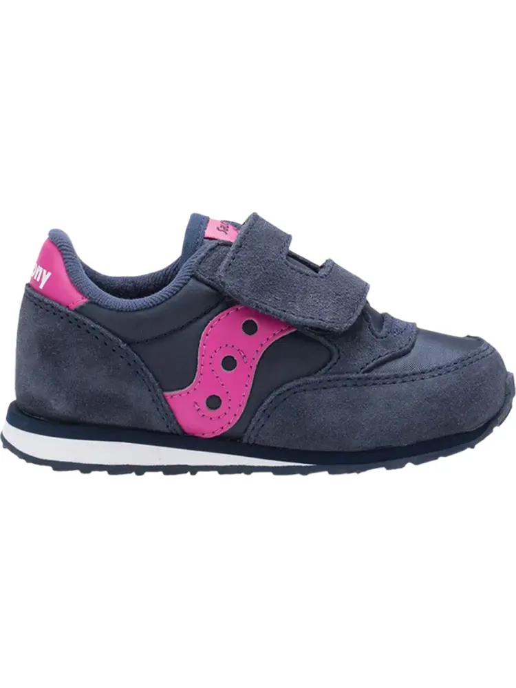 Кроссовки Saucony Jazz Hook & Loop Little Kid Navy Pink — изображение 1 из 1, синий