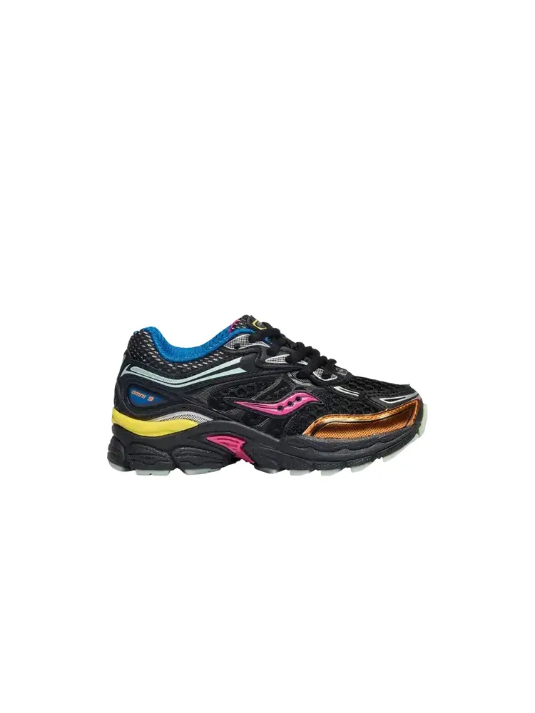 Детские кроссовки Saucony ProGrid Omni 9 — изображение 1 из 1, черный розовый оранжевый