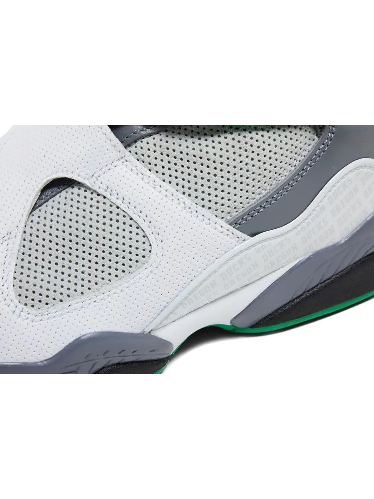Кроссовки Air Jordan VIII 'University of Oregon - Pure Platinum' PE — изображение 9 из 10, платиновый