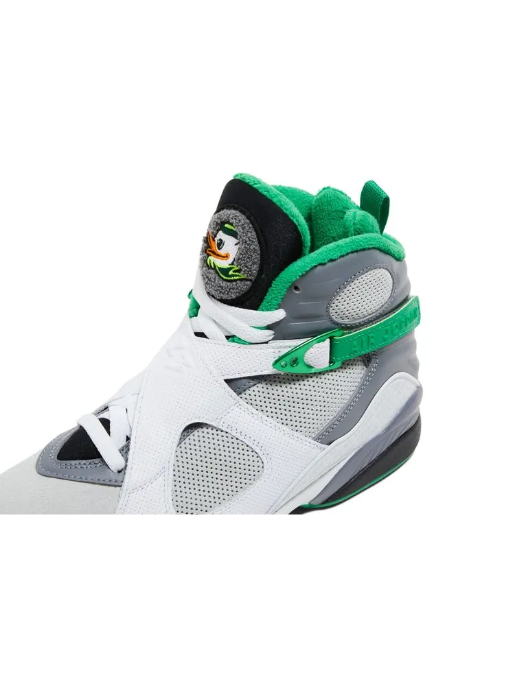 Кроссовки Air Jordan VIII 'University of Oregon - Pure Platinum' PE — изображение 10 из 10, платиновый