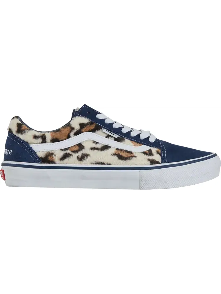 Кроссовки Supreme x Skate Old Skool 'Leopard Pack - Navy' — изображение 1 из 1, синий