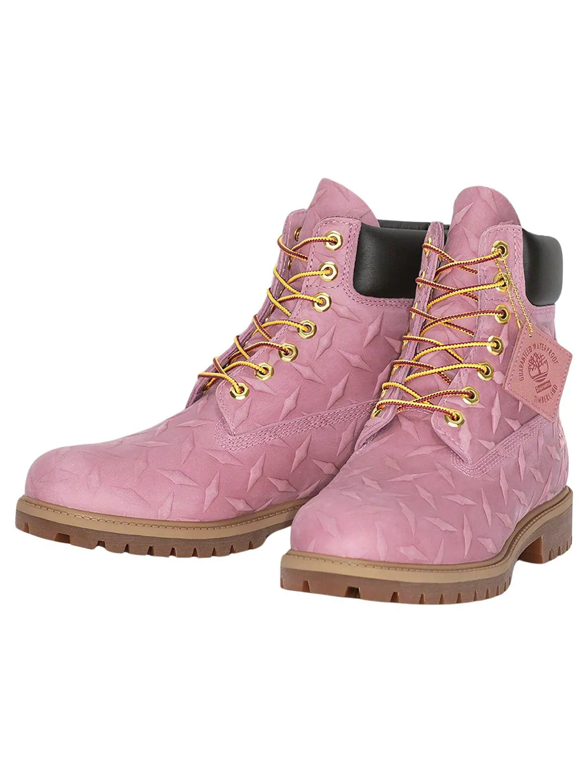 Ботинки Timberland x Supreme водоотталкивающие из нубука — изображение 2 из 2, розовый