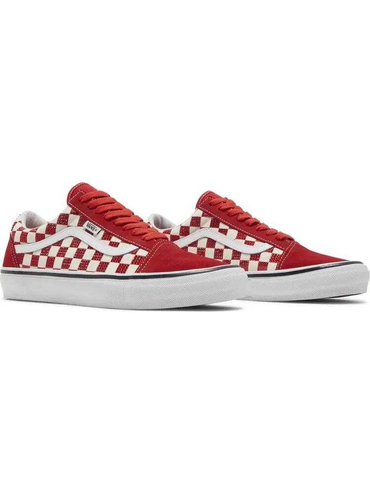 Кеды Vans Supreme x Swarovski x Skate Old Skool Red — изображение 8 из 8, красный