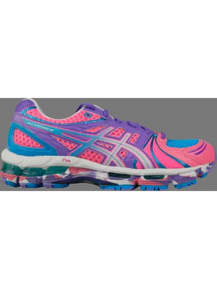 Кроссовки wmns gel kayano 18 'neon pink turquoise' Asics — изображение 1 из 1, розовый
