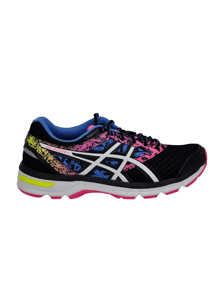 Кроссовки ASICS Wmns Gel Excite 4 'Black White Knockout Pink' — изображение 1 из 1, черный/белый/розовый