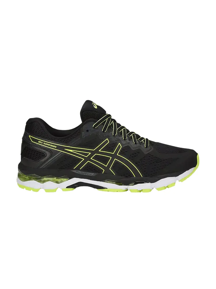 Кроссовки Gel Superion 'Black Safety Yellow' — изображение 1 из 1, черный желтый