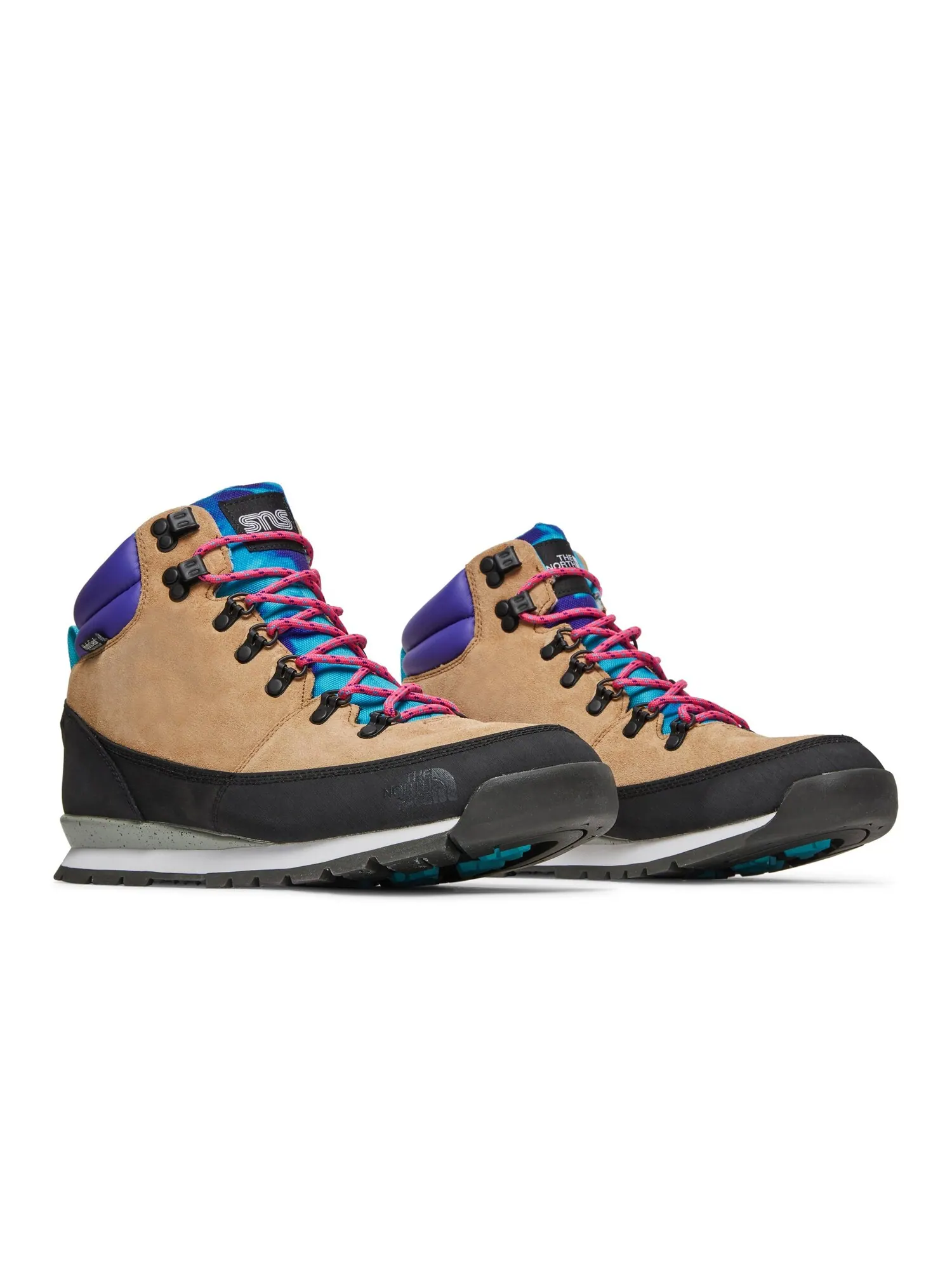 Женские ботинки The North Face SNS x Back To Berkeley из нубука комбинированные — изображение 8 из 8, хаки/черный/фиолетовый