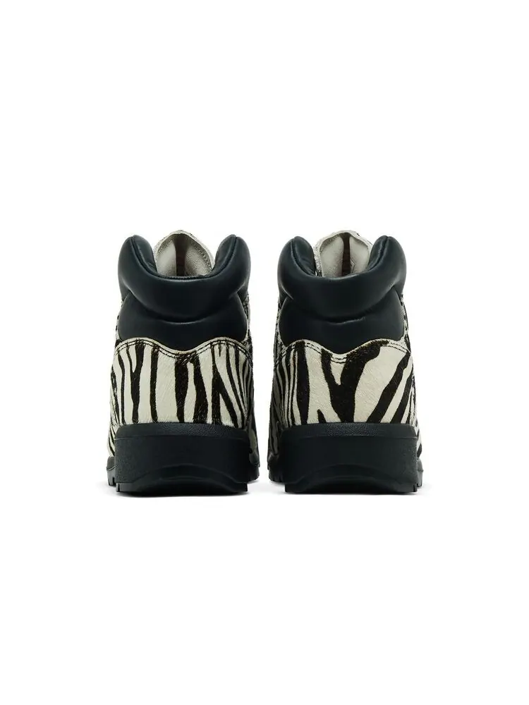 Ботинки Timberland Supreme x Field кожаные с принтом зебры — изображение 6 из 6, черно-белый