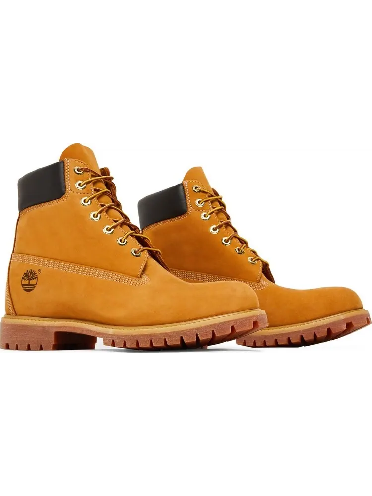 Ботинки мужские Timberland шнуровка пшеничный — изображение 8 из 9, коричневый