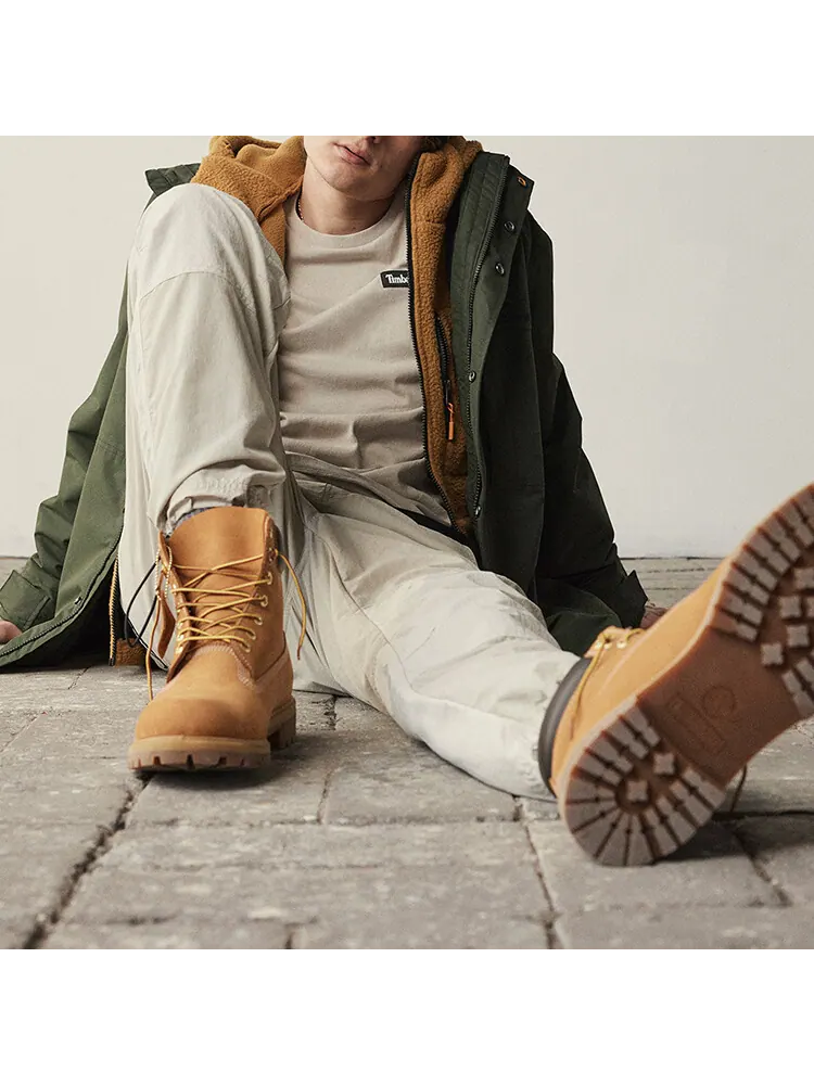 Мужские ботинки Timberland с оранжевой подошвой — изображение 11 из 15, пшеница