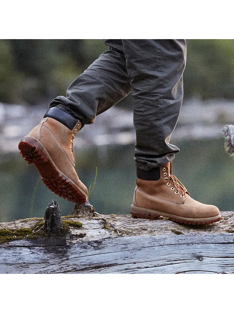 Мужские ботинки Timberland с оранжевой подошвой — изображение 15 из 15, пшеница