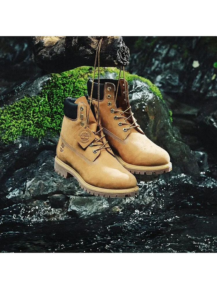 Мужские ботинки Timberland с оранжевой подошвой — изображение 8 из 15, пшеница