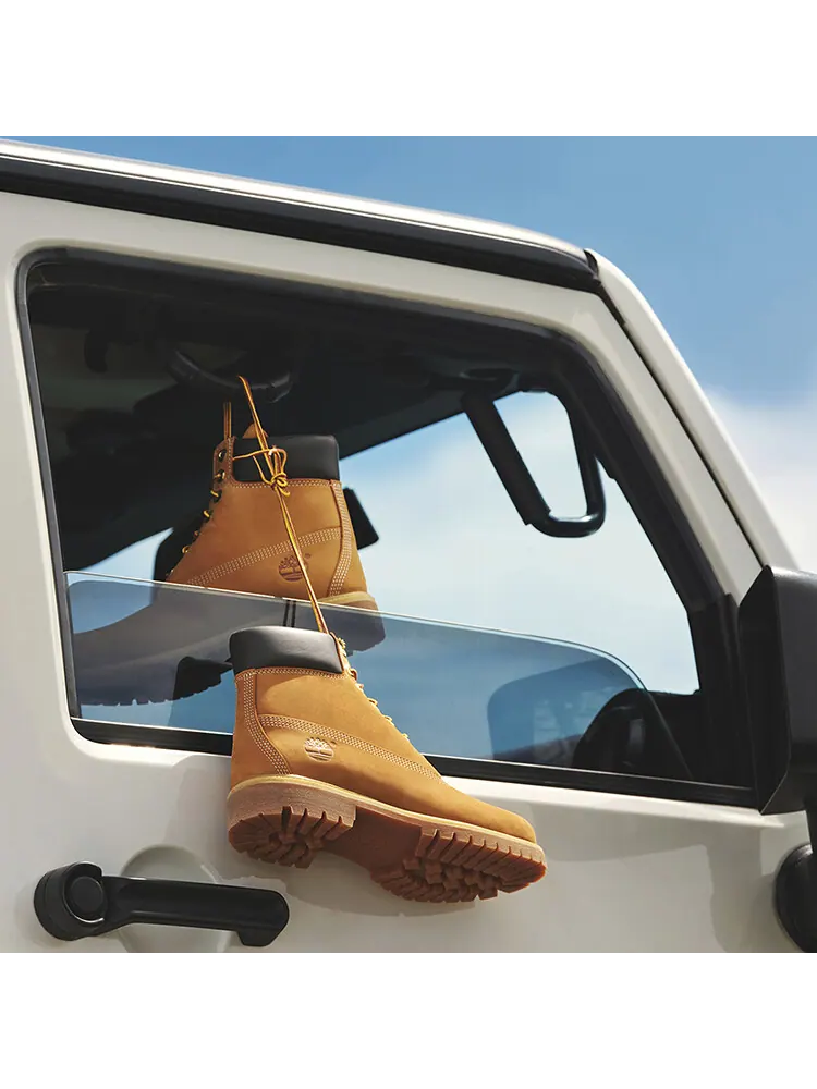 Мужские ботинки Timberland с оранжевой подошвой — изображение 9 из 15, пшеница