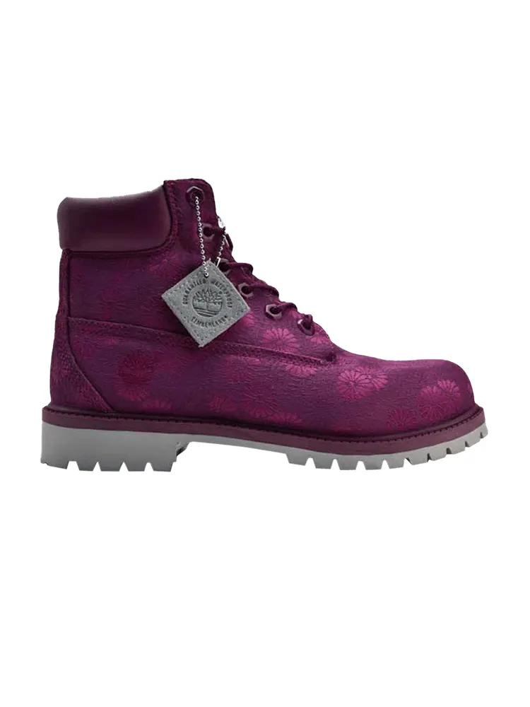 Ботинки Timberland 6 Inch Premium Boot Junior 'Magenta Blue Floral' — изображение 1 из 1, маджента