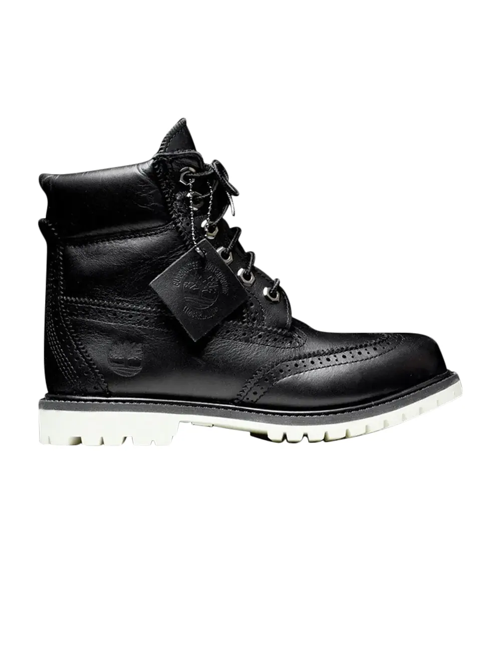 Ботинки женские Timberland Premium 6 Inch — изображение 1 из 1, черный/белый