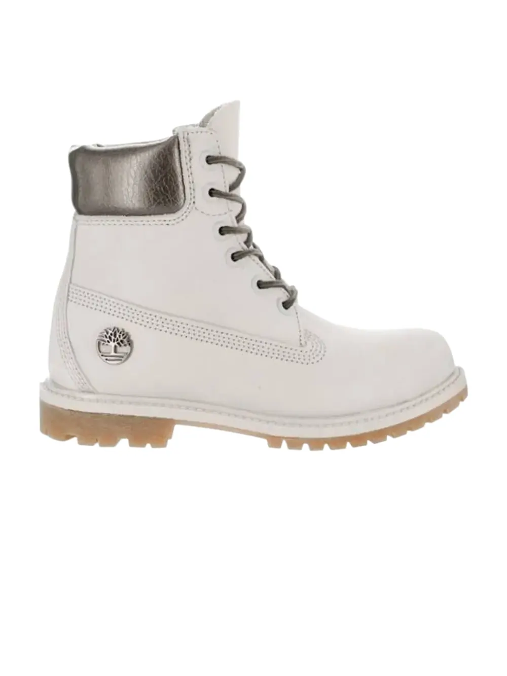 Ботинки женские Timberland Premium 6 Inch — изображение 1 из 1, белый/металлик