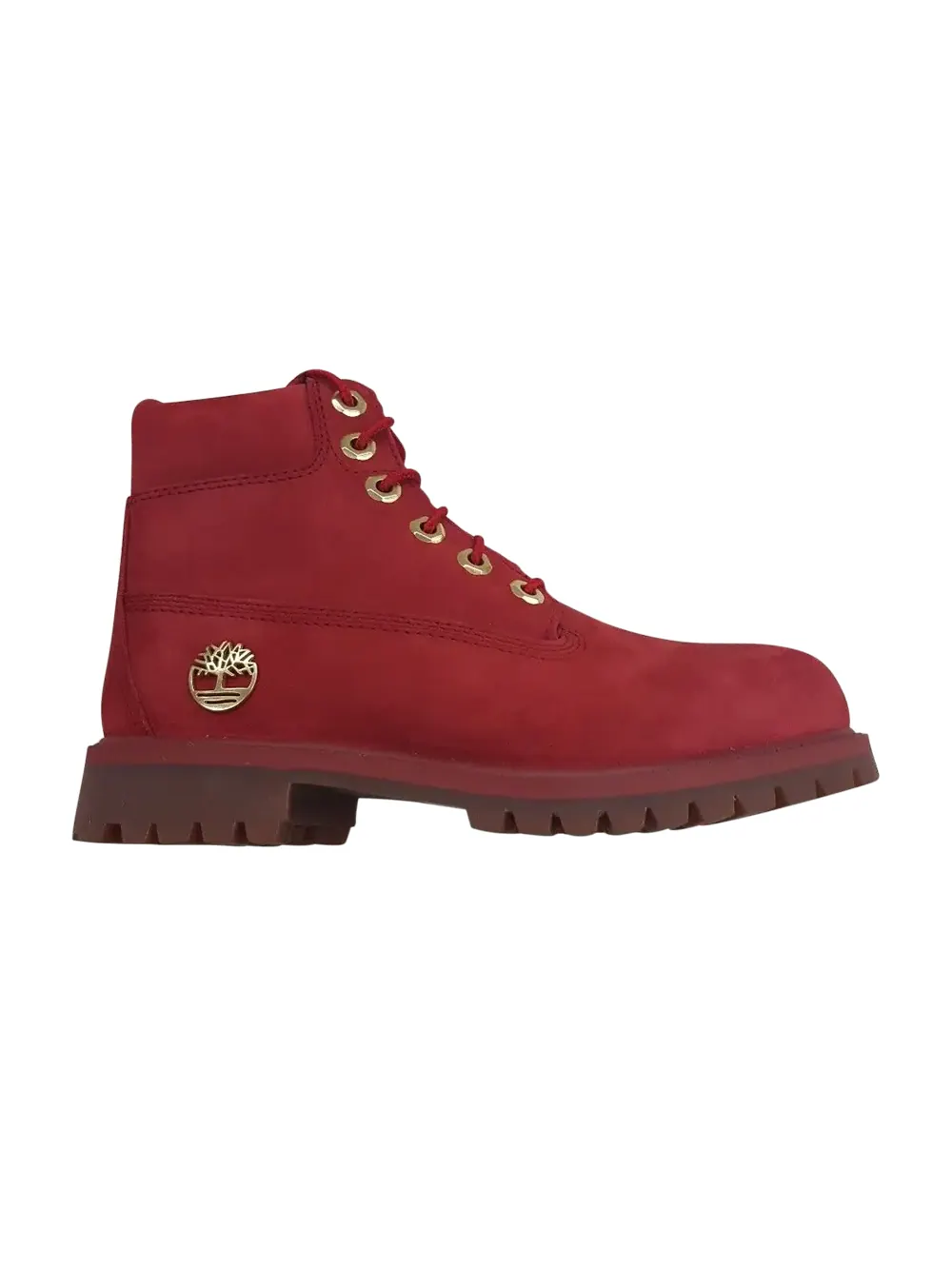 Ботинки детские Timberland Premium 6 Inch — изображение 1 из 1, красные с черным