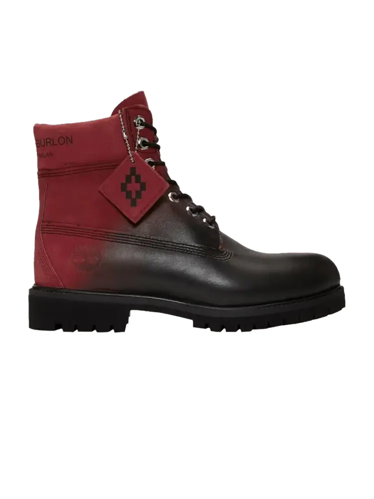 Кроссовки Timberland Marcelo Burlon County of Milan x 6 Inch Premium Ruby Dip Dyed — изображение 1 из 1, красный