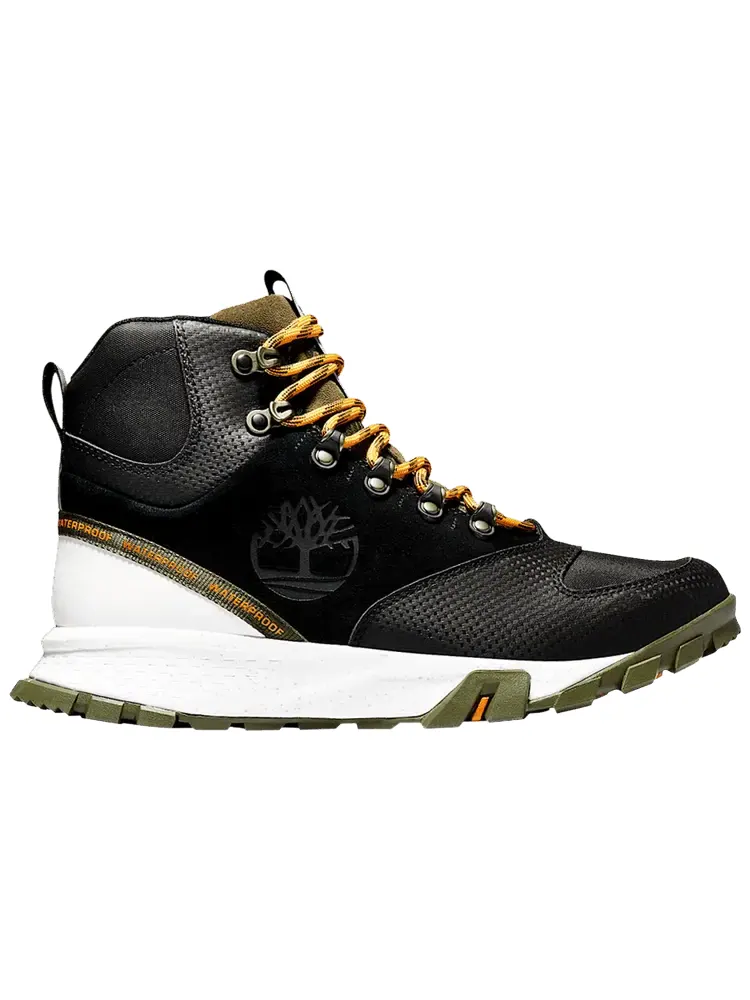 Кроссовки Timberland Garrison Trail Mid Hiker Waterproof 'Black Olive' — изображение 1 из 1, черный