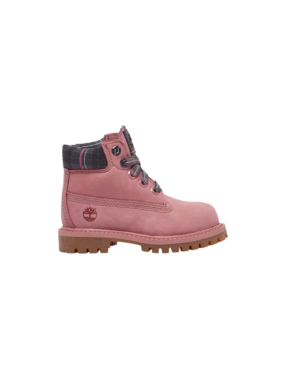Ботинки Timberland Premium 6 Inch для малышей — изображение 1 из 1, розовый/серый