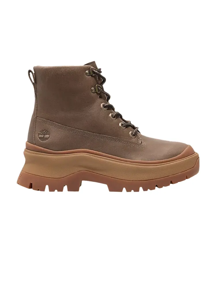 Ботинки UGG Roxie Lane Mid Lace Up, кожаные — изображение 1 из 1, коричневый