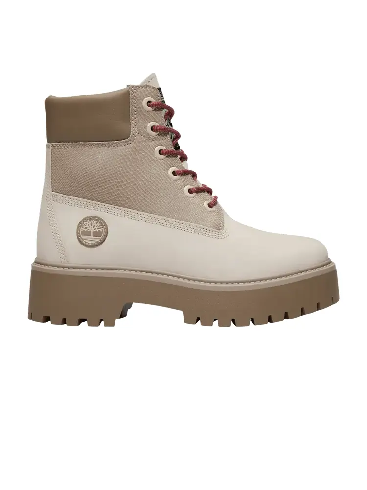 Ботинки женские Timberland Stone Street на платформе — изображение 1 из 1, белый/бежевый