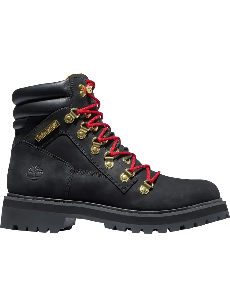 Ботинки мужские Timberland, нубук, с контрастной шнуровкой — изображение 1 из 1, черный