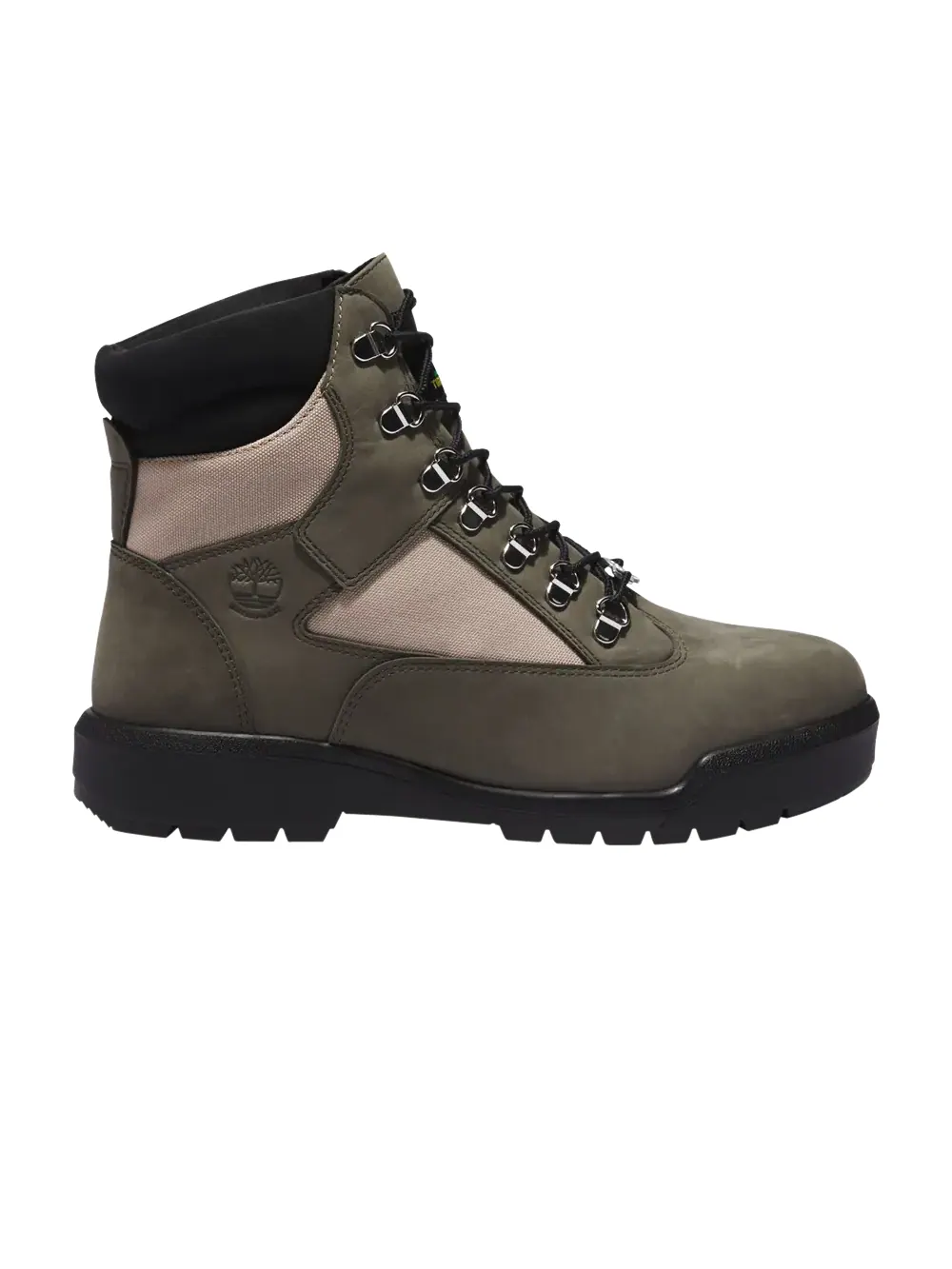 Ботинки Timberland 6 Inch Field, нубук — изображение 1 из 1, темный зеленый