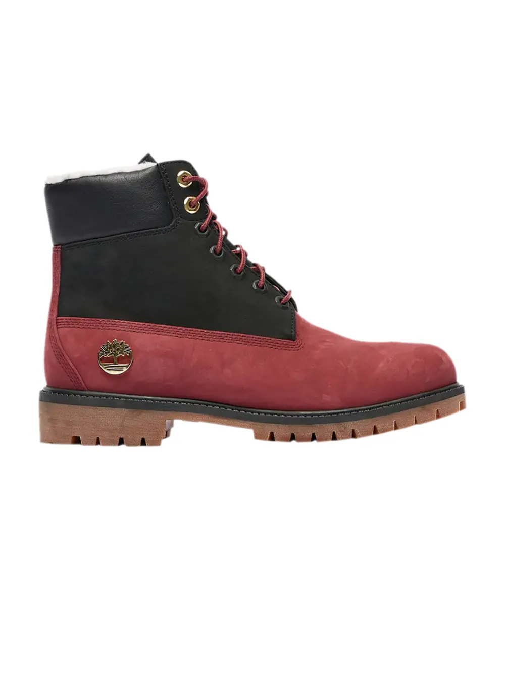 Ботинки Timberland Premium 6 Inch водонепроницаемые с теплой подкладкой — изображение 1 из 1, темно-красный/черный