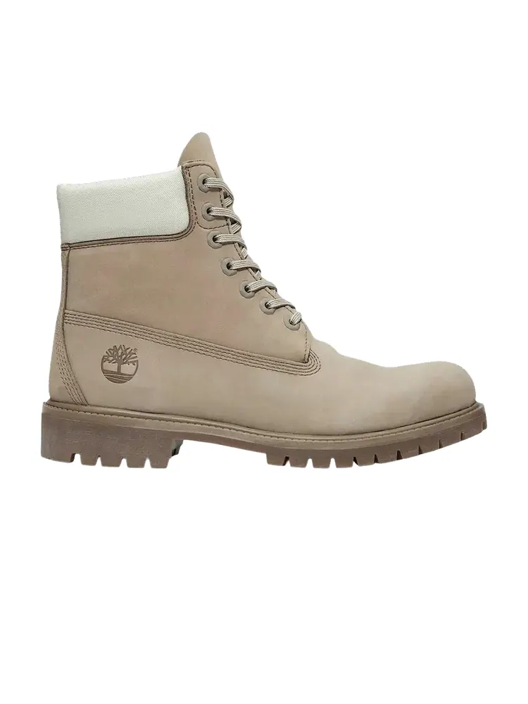 Кроссовки Timberland 6 Inch Premium Waterproof Boot 'Grey Nubuck Light Green' — изображение 1 из 1, бежевый