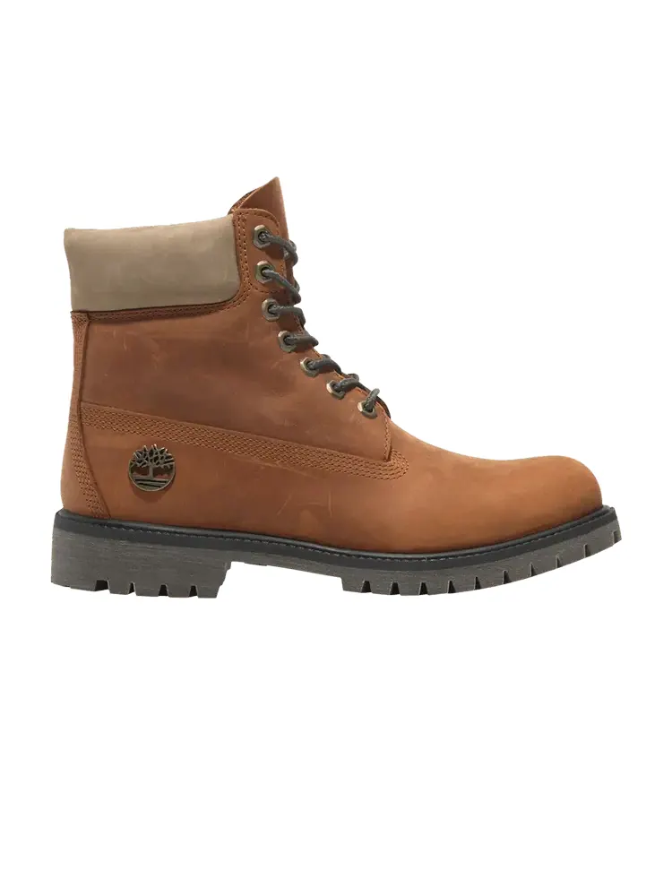 Ботинки мужские Timberland Premium из нубука средней высоты — изображение 1 из 1, коричневый