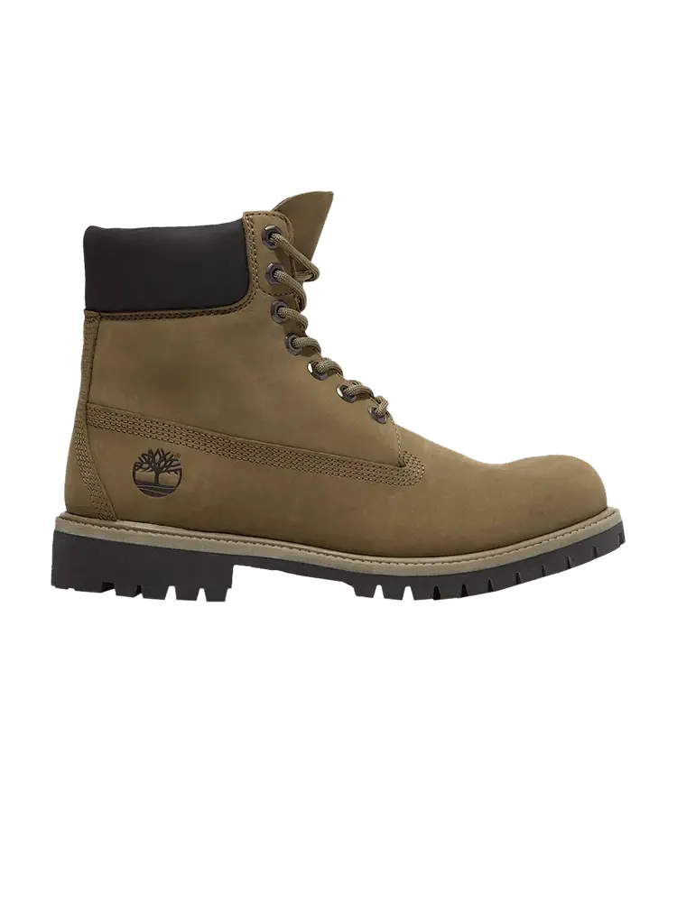 Ботинки мужские Timberland водонепроницаемые из нубука — изображение 1 из 1, коричнево-зеленые