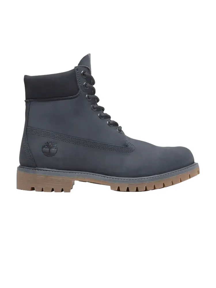 Ботинки мужские Timberland Premium высокие из нубука — изображение 1 из 1, серо-синий