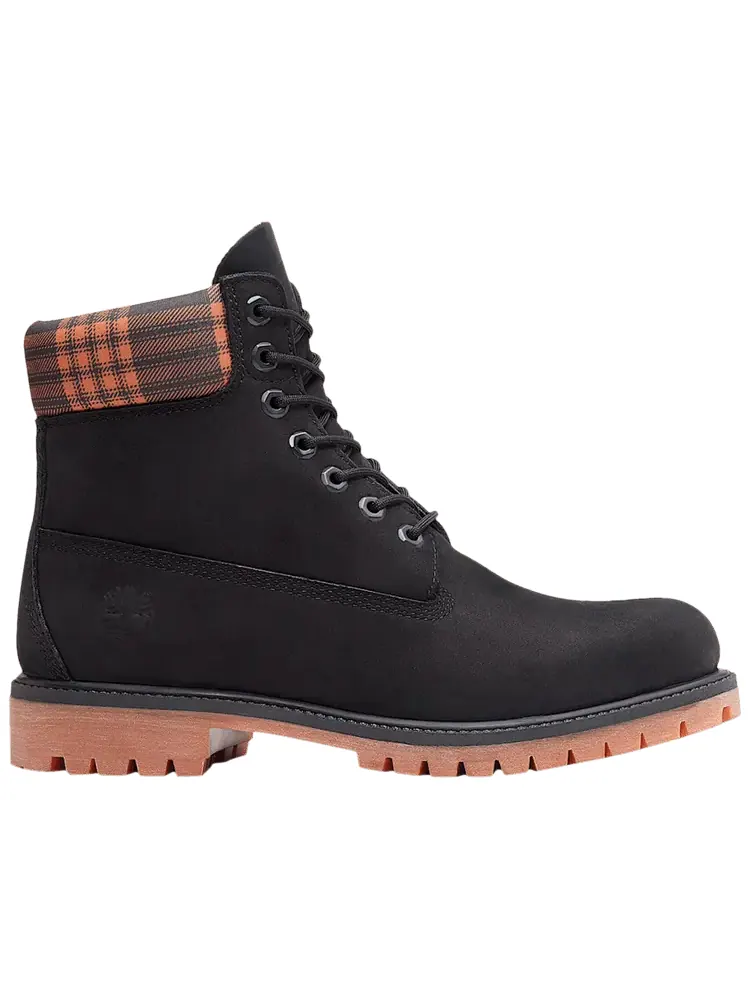 Ботинки мужские Timberland Heritage водонепроницаемые из нубука — изображение 1 из 1, черный оранжевый