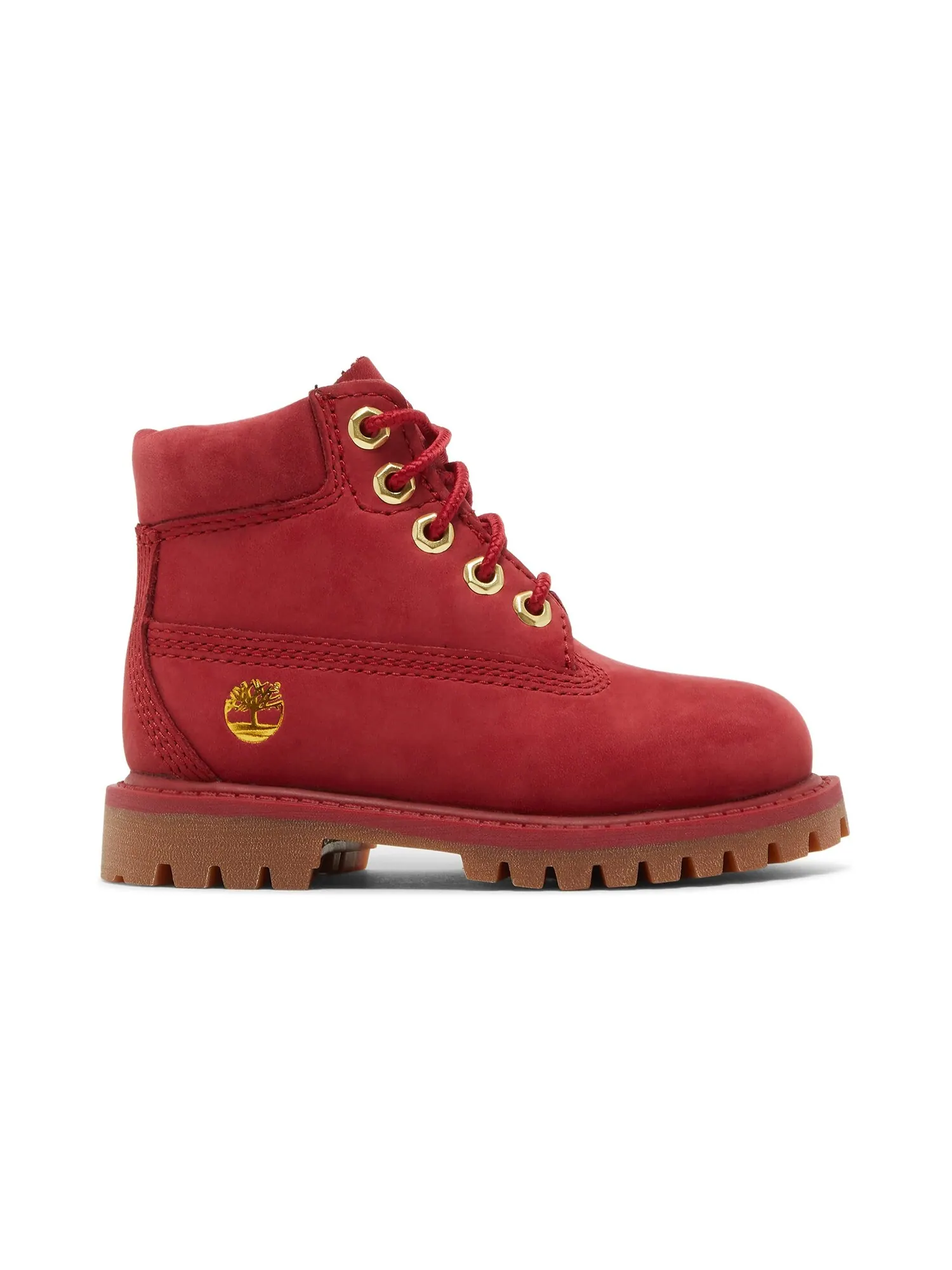 Ботинки Timberland Premium 6 Inch для малышей — изображение 1 из 8, темный красный