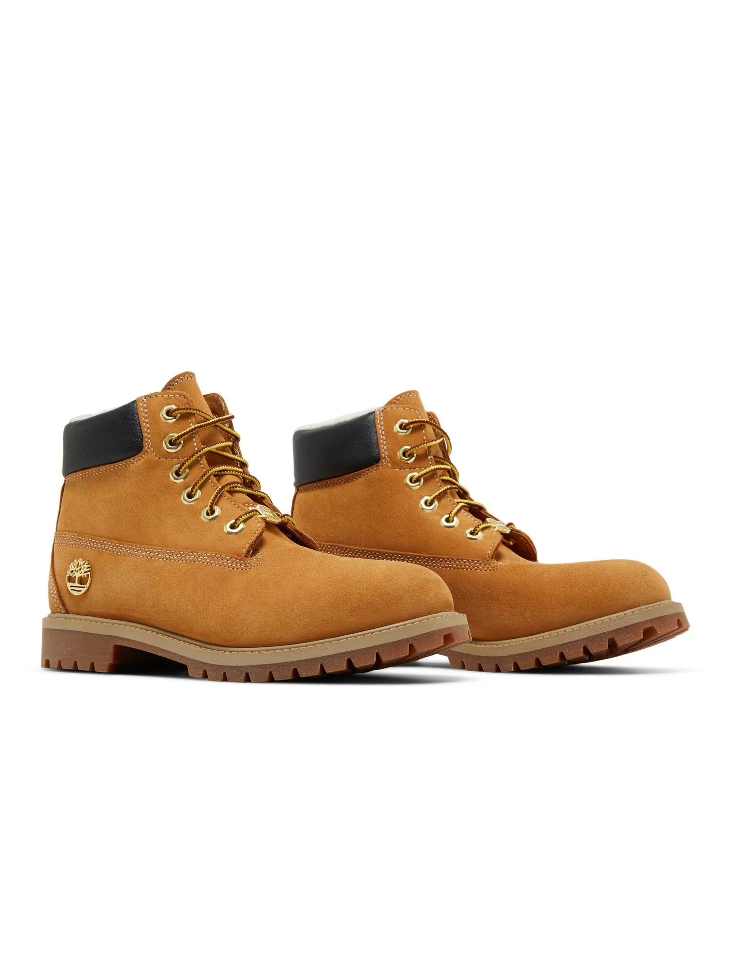 Ботинки Timberland Premium 6 Inch Junior, нубук — изображение 8 из 8, золотистый