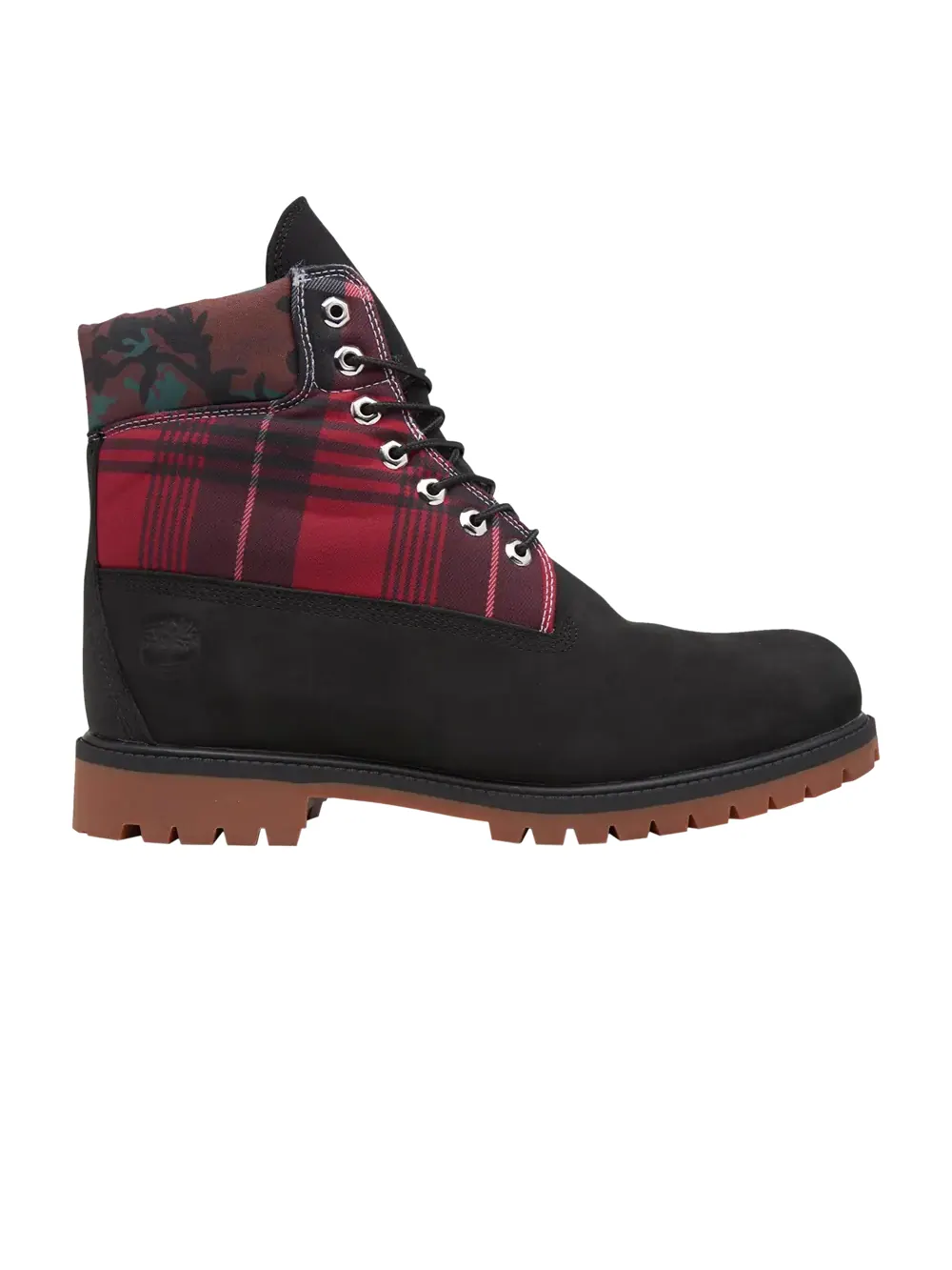 Ботинки Timberland 6 Inch Heritage, нубук — изображение 1 из 1, черный/красный